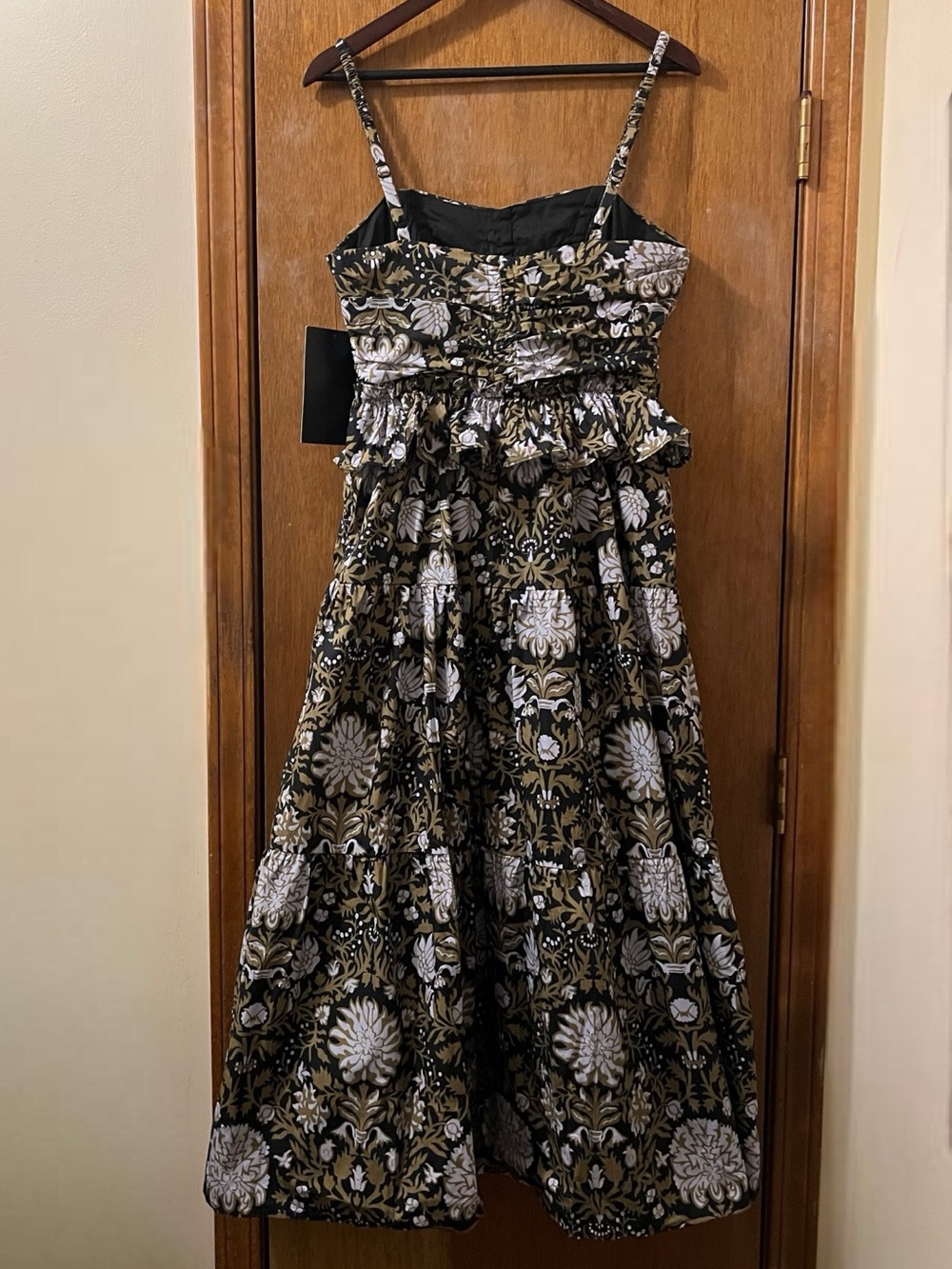 Tuckernuck Hyacinth House Myles Peplum Floral Midi Dress Sz S - Picture 3 of 14